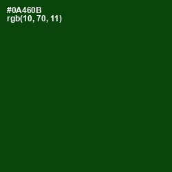 #0A460B - Dark Fern Color Image