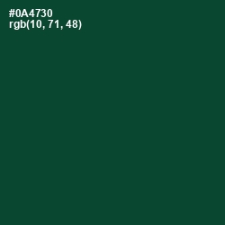 #0A4730 - Sherwood Green Color Image