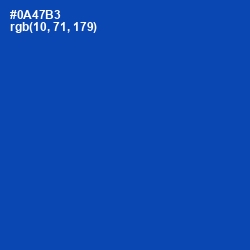 #0A47B3 - Cobalt Color Image