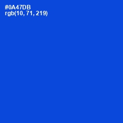 #0A47DB - Science Blue Color Image