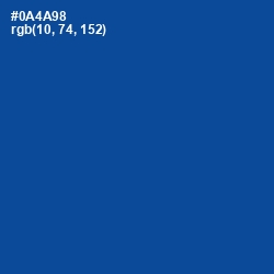 #0A4A98 - Congress Blue Color Image