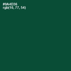 #0A4D36 - Sherwood Green Color Image