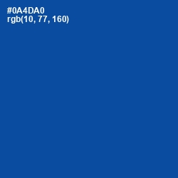#0A4DA0 - Cobalt Color Image