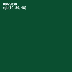 #0A5030 - Sherwood Green Color Image