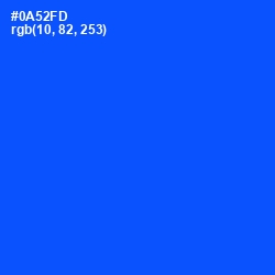 #0A52FD - Blue Ribbon Color Image