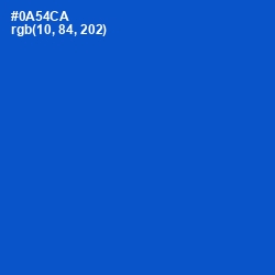 #0A54CA - Science Blue Color Image
