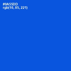 #0A55DD - Science Blue Color Image