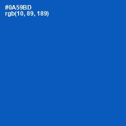 #0A59BD - Tory Blue Color Image