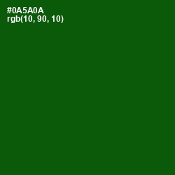 #0A5A0A - Dark Fern Color Image