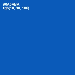 #0A5ABA - Tory Blue Color Image