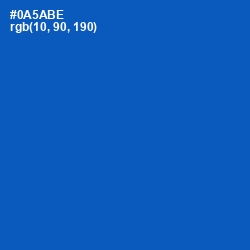 #0A5ABE - Tory Blue Color Image