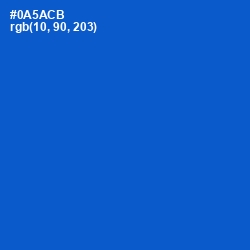 #0A5ACB - Science Blue Color Image