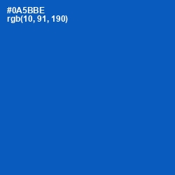 #0A5BBE - Tory Blue Color Image
