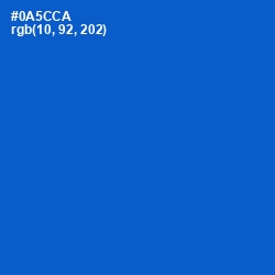 #0A5CCA - Science Blue Color Image