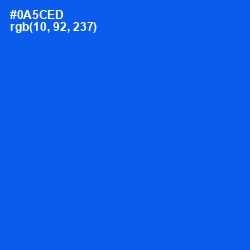 #0A5CED - Blue Ribbon Color Image