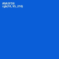 #0A5FD8 - Science Blue Color Image