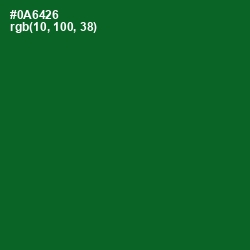 #0A6426 - Fun Green Color Image