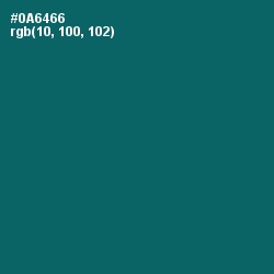 #0A6466 - Blue Stone Color Image