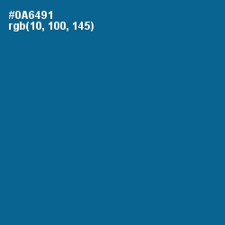 #0A6491 - Bahama Blue Color Image