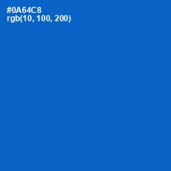 #0A64C8 - Science Blue Color Image