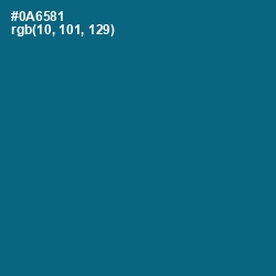 #0A6581 - Bahama Blue Color Image