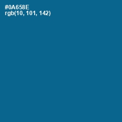 #0A658E - Bahama Blue Color Image
