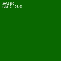 #0A6800 - Japanese Laurel Color Image