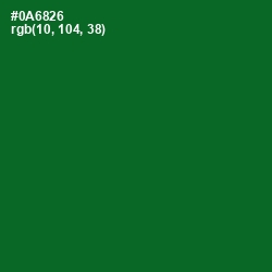 #0A6826 - Fun Green Color Image