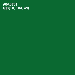 #0A6831 - Fun Green Color Image