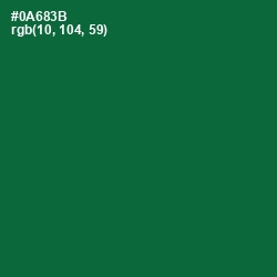 #0A683B - Fun Green Color Image