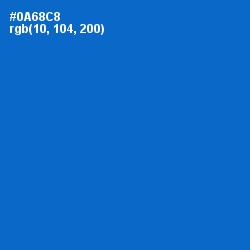 #0A68C8 - Science Blue Color Image