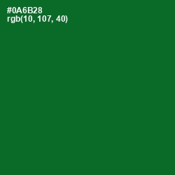 #0A6B28 - Fun Green Color Image