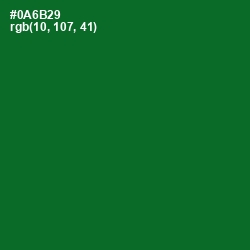 #0A6B29 - Fun Green Color Image