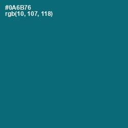 #0A6B76 - Atoll Color Image
