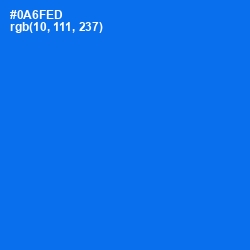 #0A6FED - Blue Ribbon Color Image