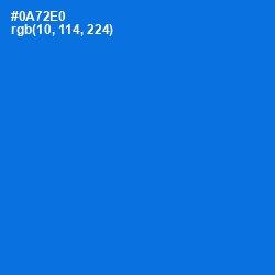 #0A72E0 - Blue Ribbon Color Image