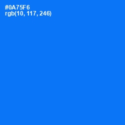 #0A75F6 - Azure Radiance Color Image