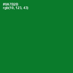 #0A7B2B - Fun Green Color Image