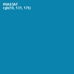 #0A83AF - Bondi Blue Color Image