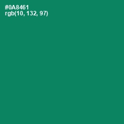 #0A8461 - Deep Sea Color Image