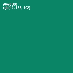 #0A8566 - Deep Sea Color Image