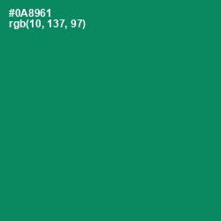 #0A8961 - Deep Sea Color Image