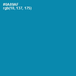 #0A89AF - Bondi Blue Color Image