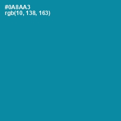 #0A8AA3 - Bondi Blue Color Image