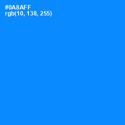 #0A8AFF - Dodger Blue Color Image