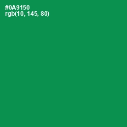 #0A9150 - Green Haze Color Image