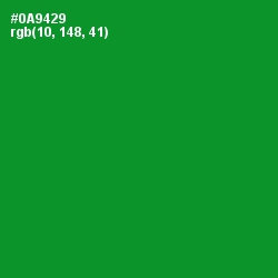 #0A9429 - Forest Green Color Image