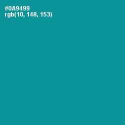 #0A9499 - Blue Chill Color Image