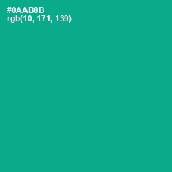 #0AAB8B - Niagara Color Image
