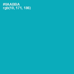 #0AABBA - Bondi Blue Color Image